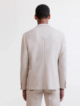 Beige knit city jacket