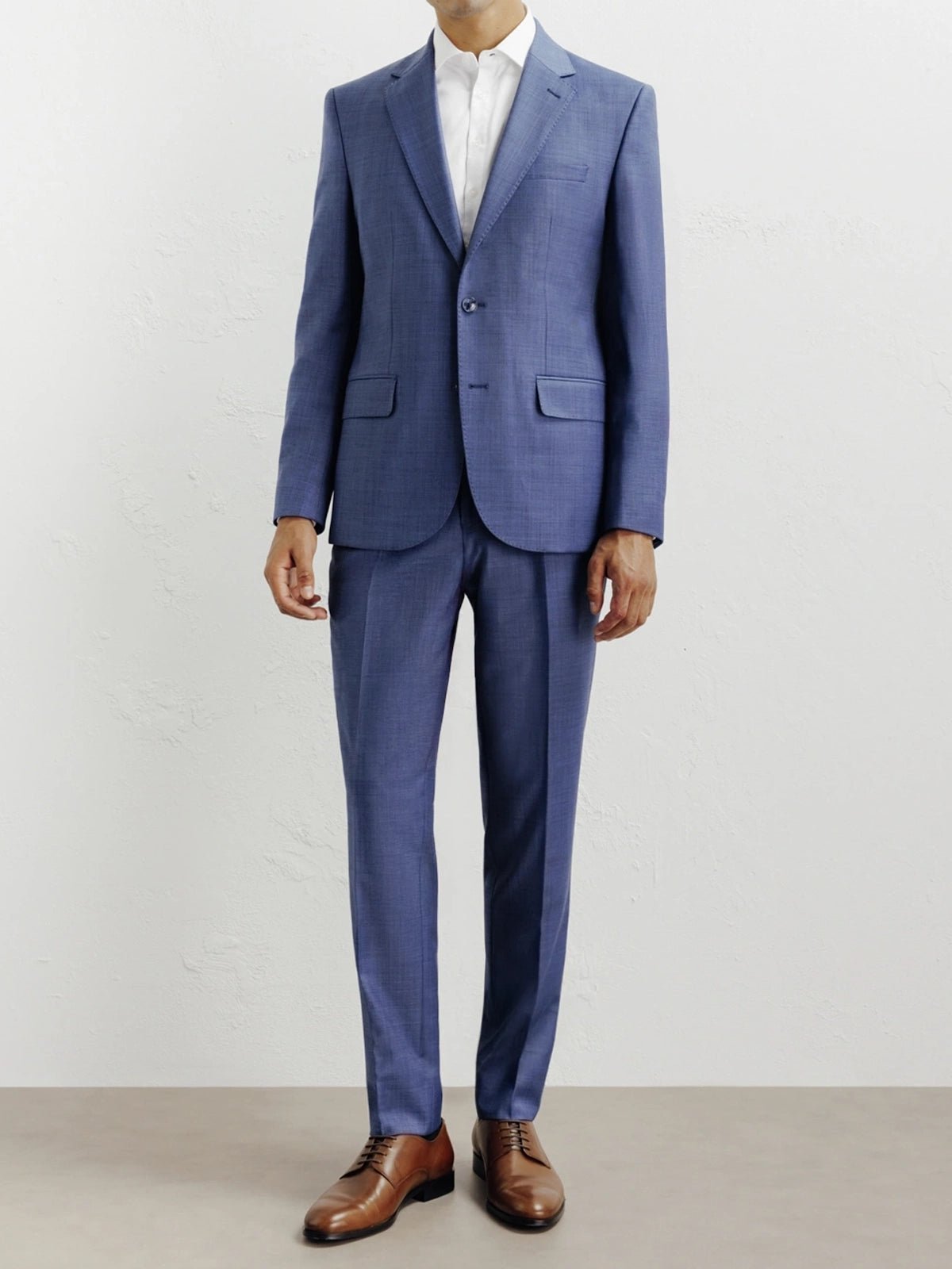 Costume en laine bleu - IZAC