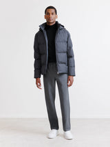 Doudoune courte anthracite