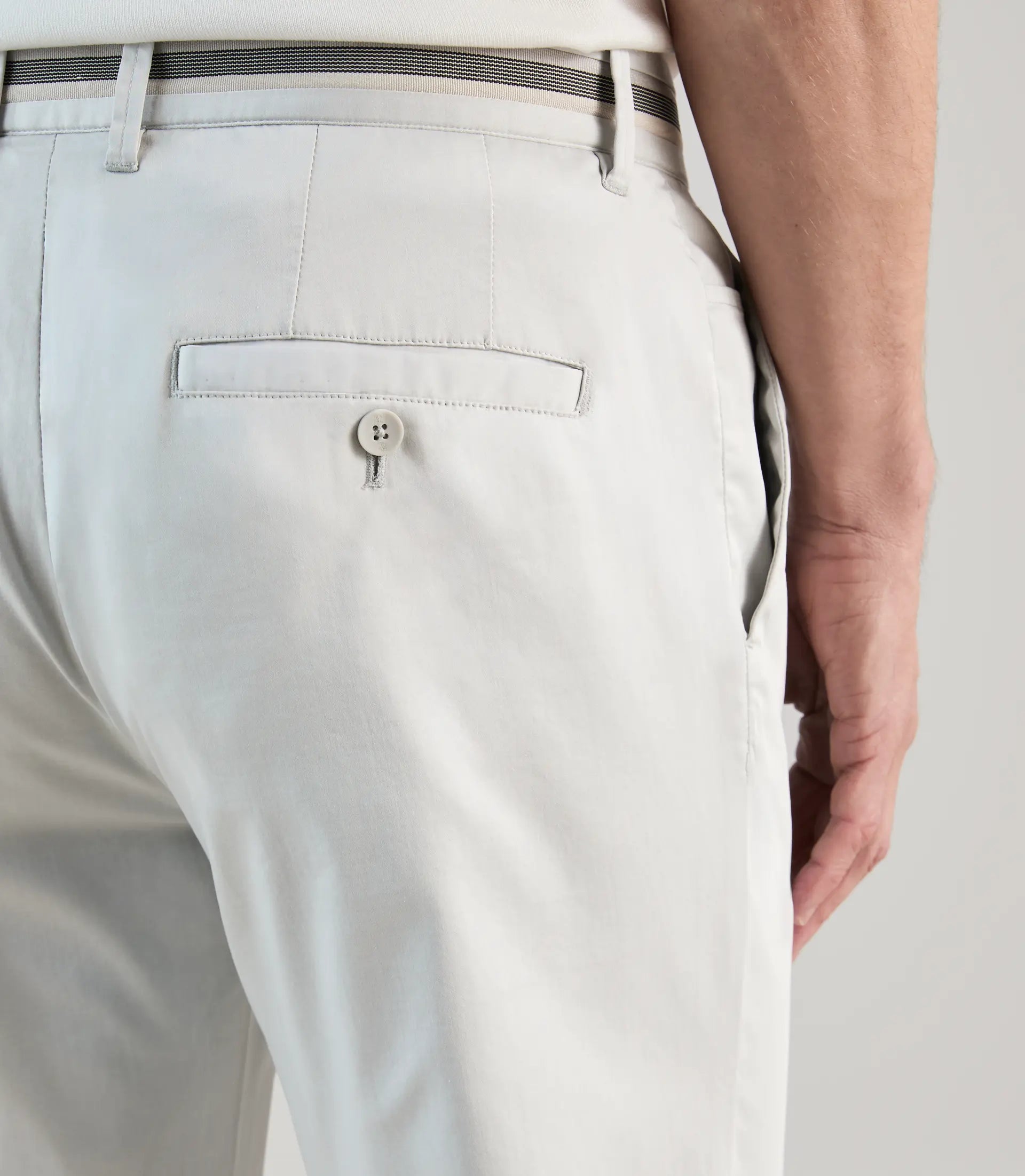 Pantalon chino gris perle - IZAC