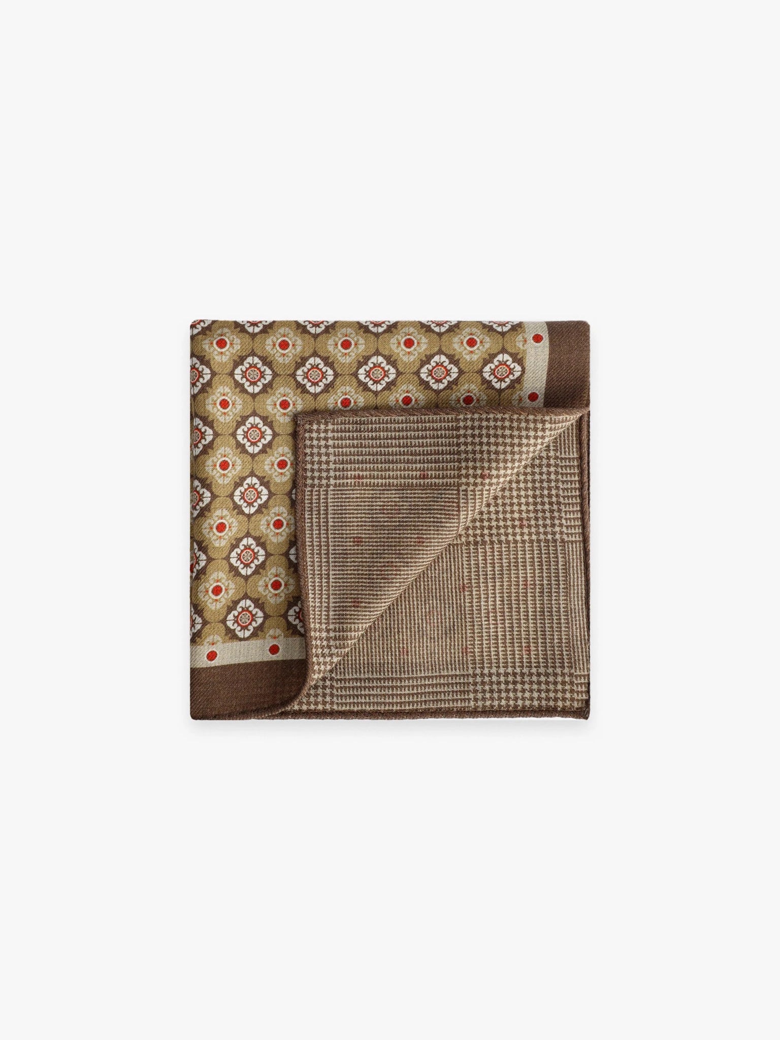 Pochette fantaisie marron - IZAC