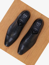 Richelieu en cuir noir - IZAC