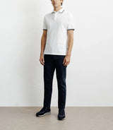Polo piqué boutonné blanc - IZAC