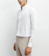 Chemise col philosophe blanche - IZAC