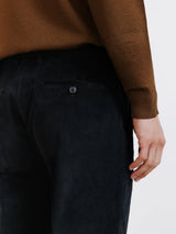 Pantalon ville en velours noir - IZAC