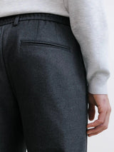 Grey flannel dress trousers