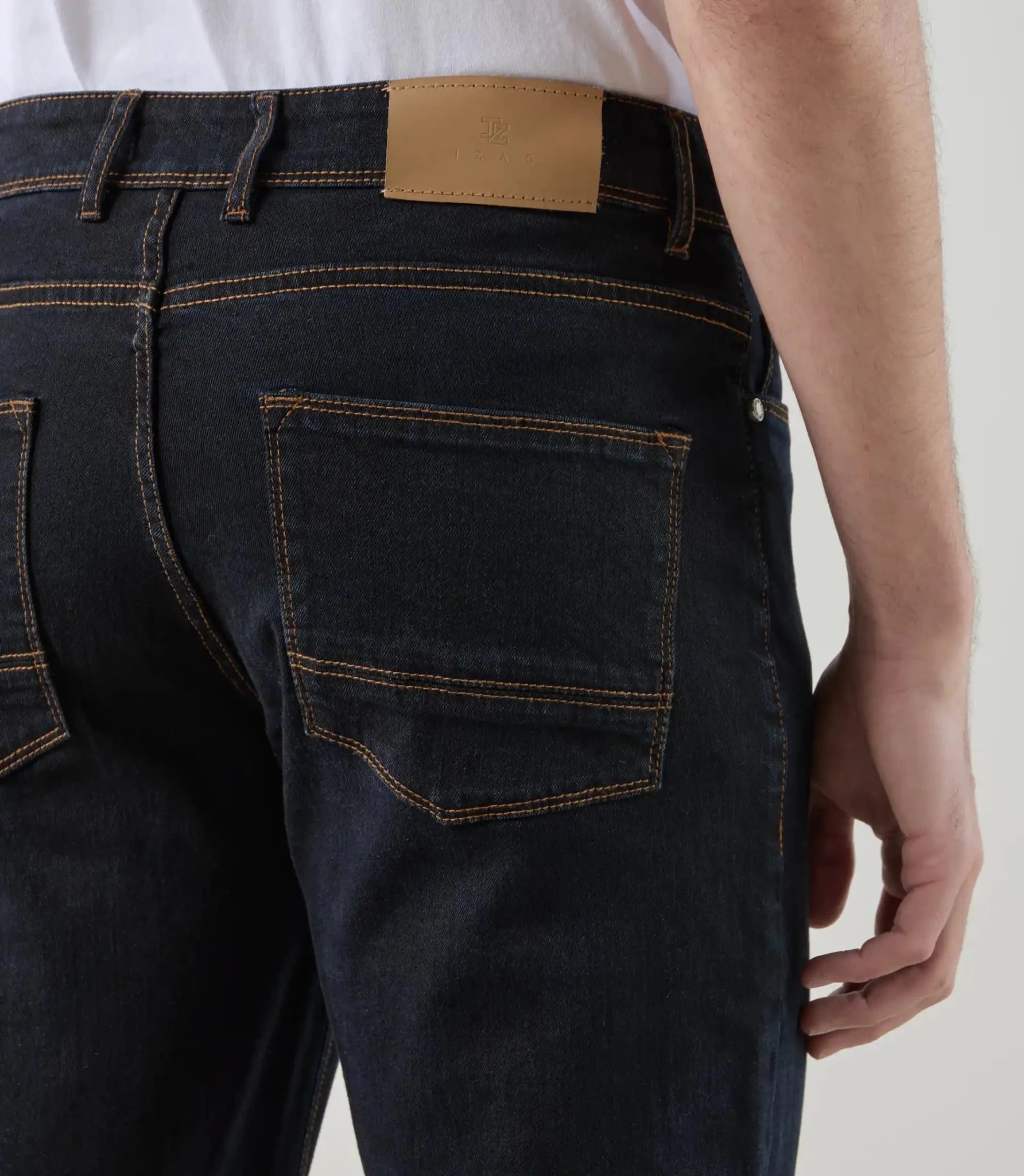Jean 5 poches stretch marine foncé - IZAC