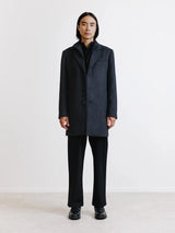 Manteau à parmenture amovible gris foncé - IZAC