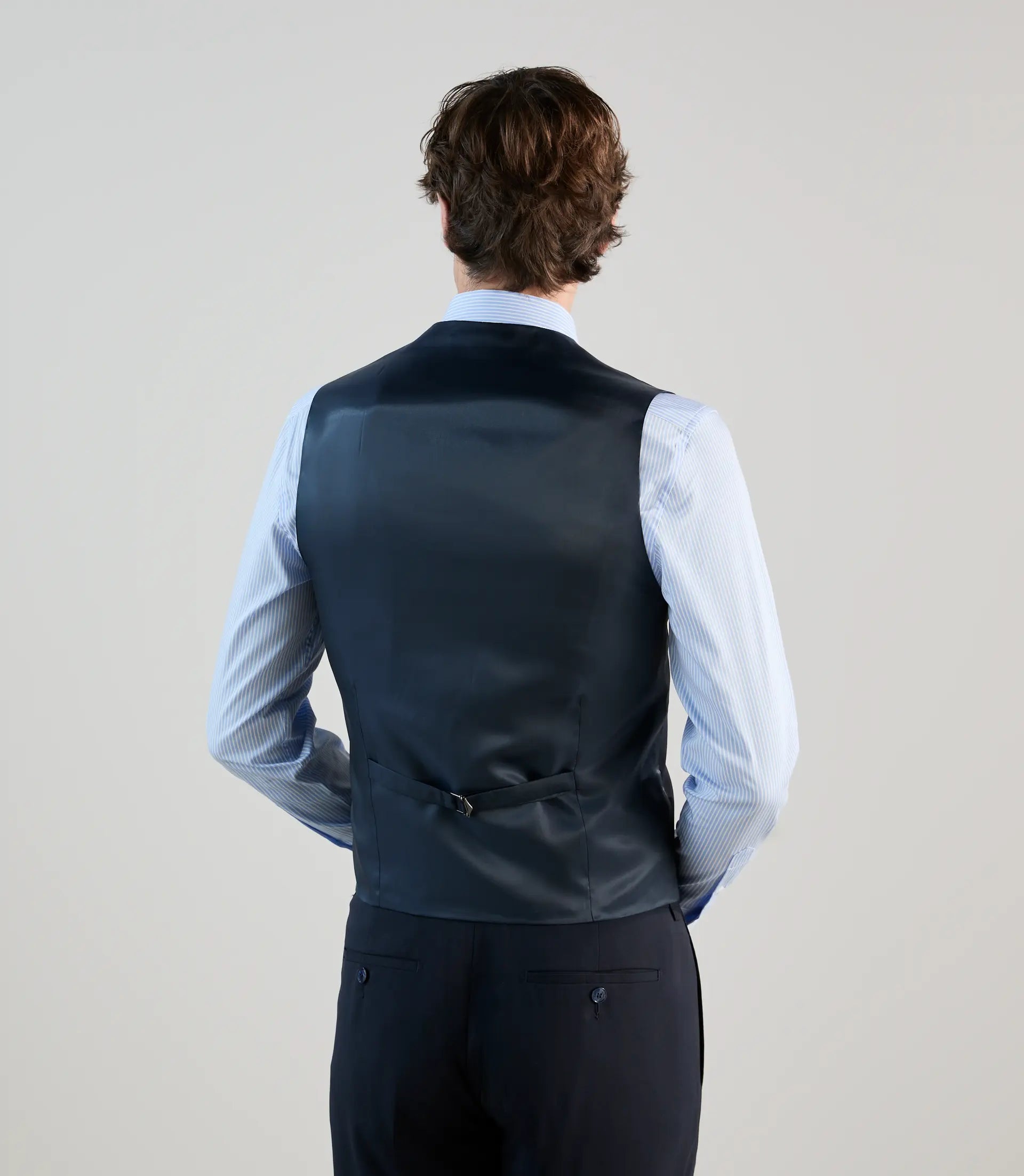 Gilet ville 100% laine bleu marine - IZAC