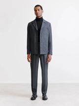 Grey flannel city jacket