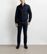 Blouson col chemise marine - IZAC