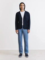 Gilet en maille marine - IZAC