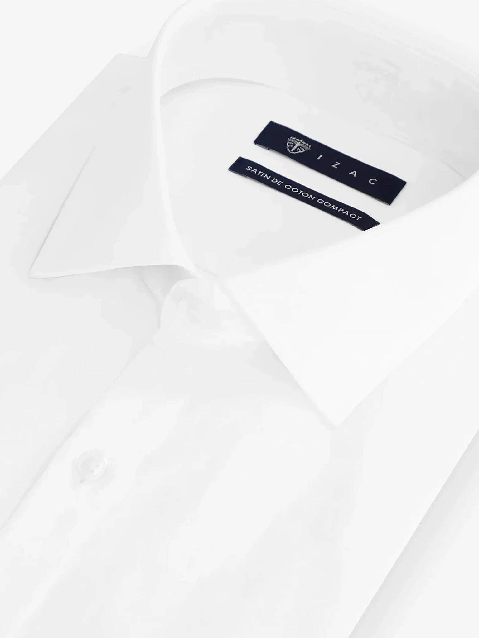 Chemise en satin de coton blanche - IZAC