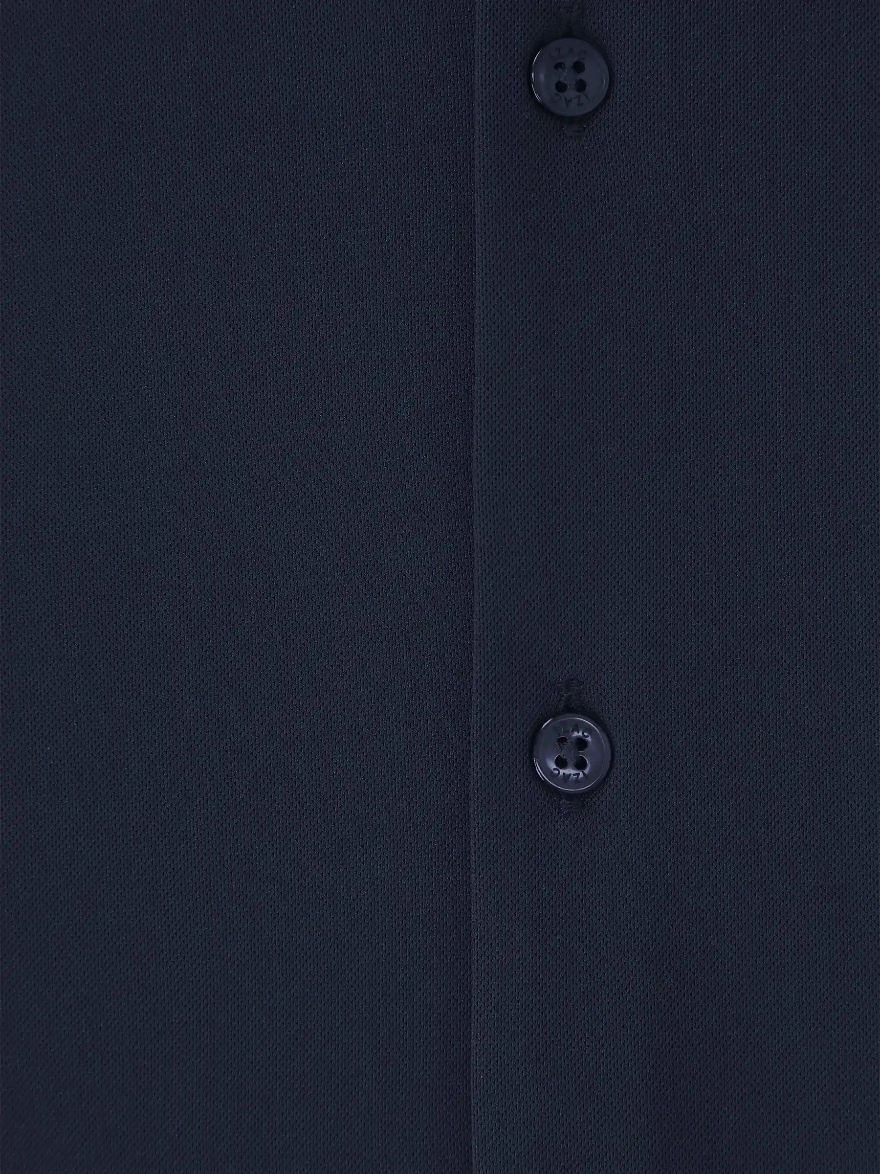 Navy jersey slim-fit shirt