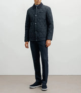 Blouson col chemise marine - IZAC