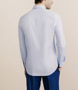 Chemise 100% coton sans repassage bleue - IZAC