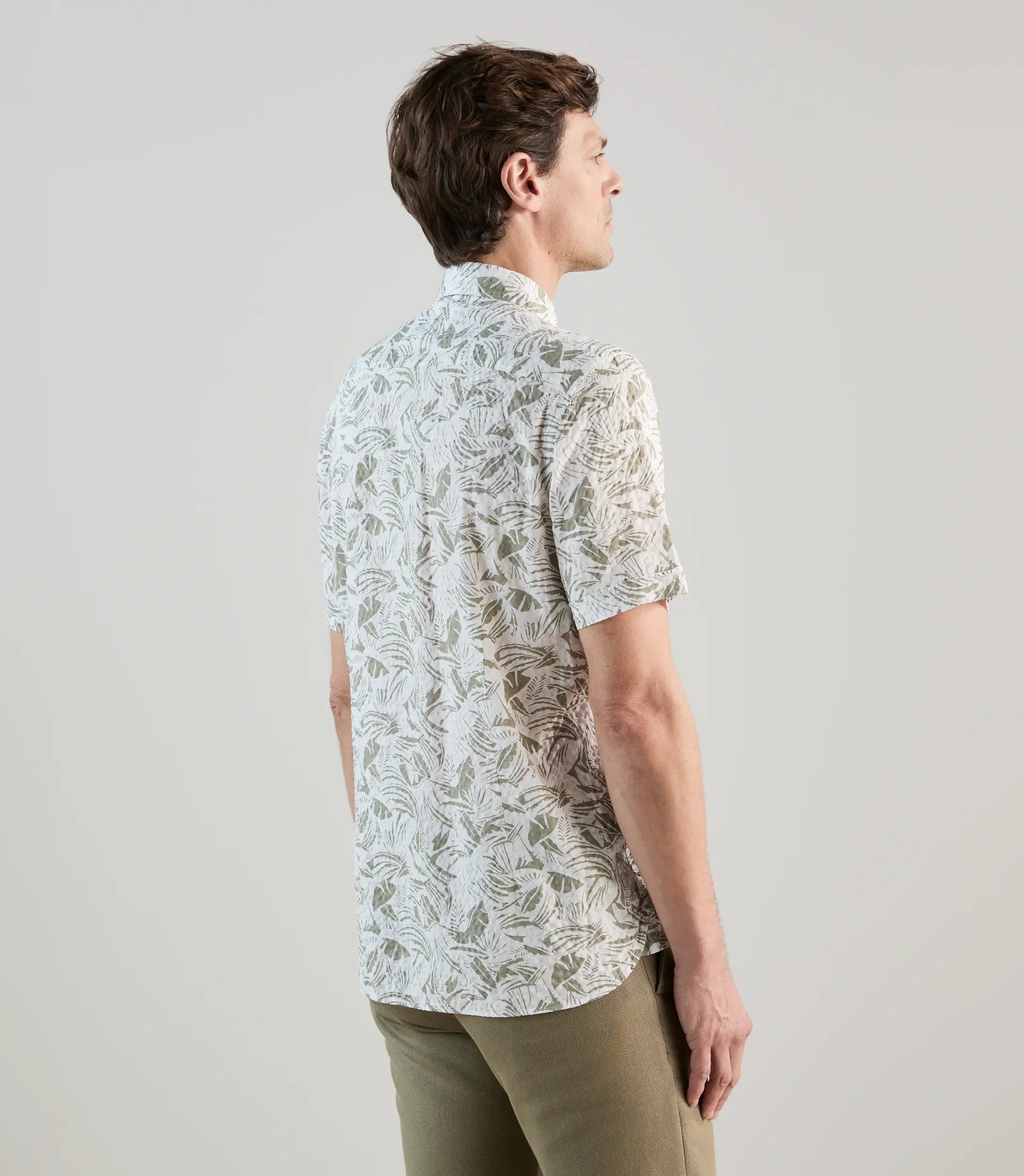Chemise fantaisie kaki - IZAC