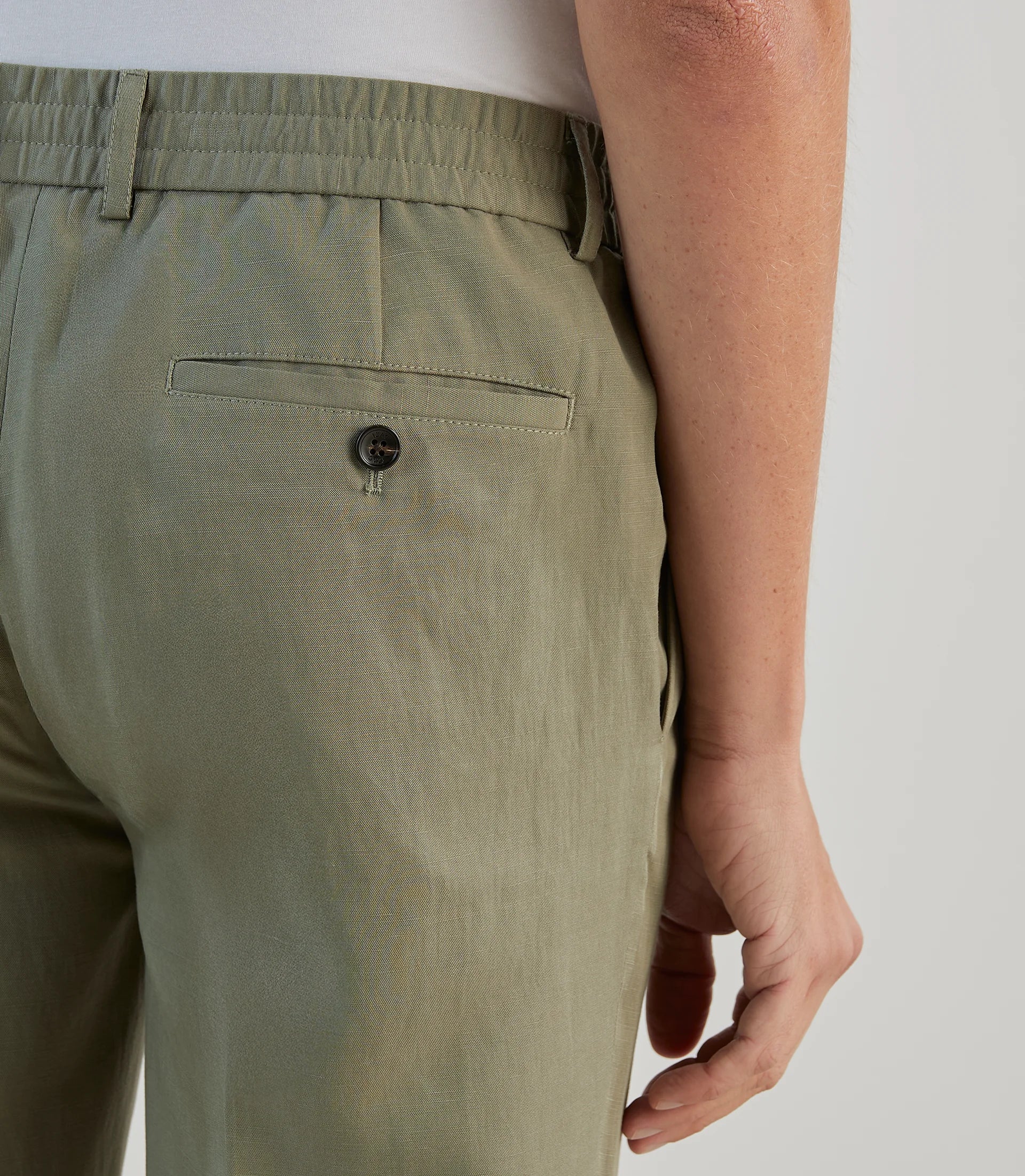 Pantalon casual avec cordon de serrage kaki - IZAC