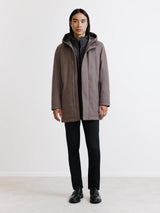 Taupe city parka
