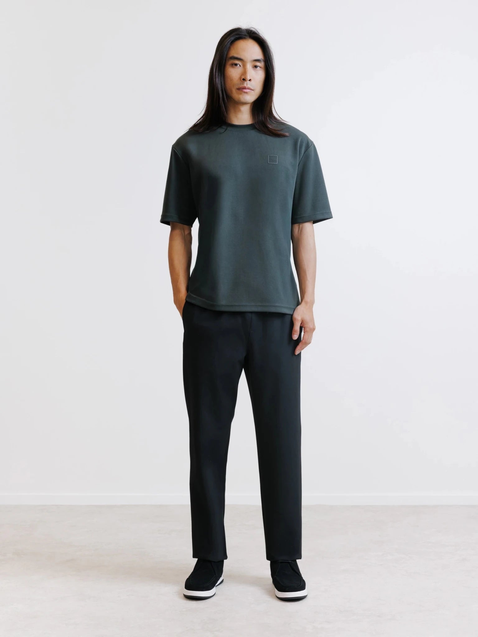 T-shirt oversize kaki foncé - IZAC