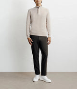 Pull col montant 100% cachemire beige - IZAC