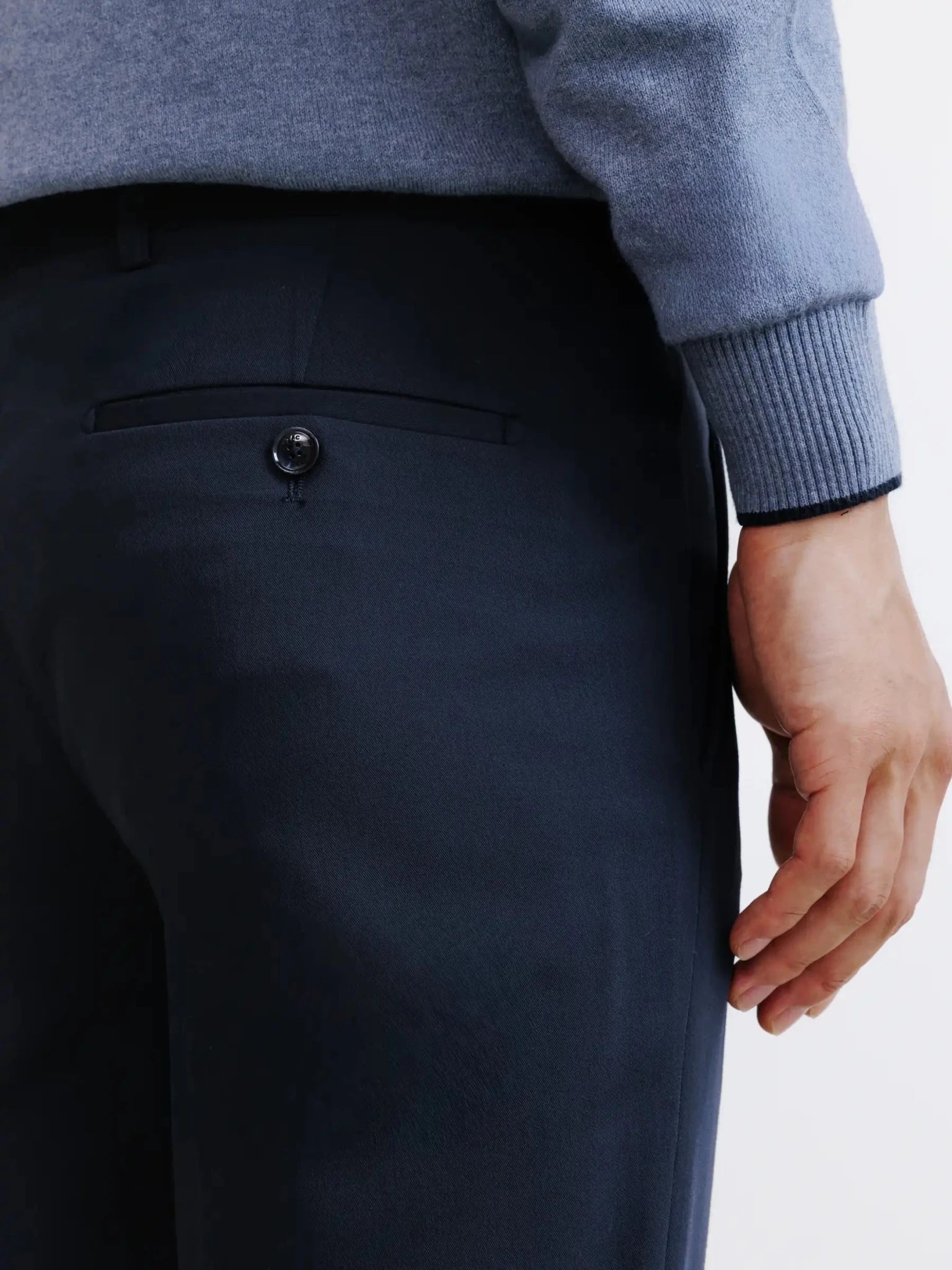 Pantalon ville lavable marine - IZAC
