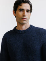 Navy crew neck sweater