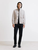 Blouson col montant beige - IZAC