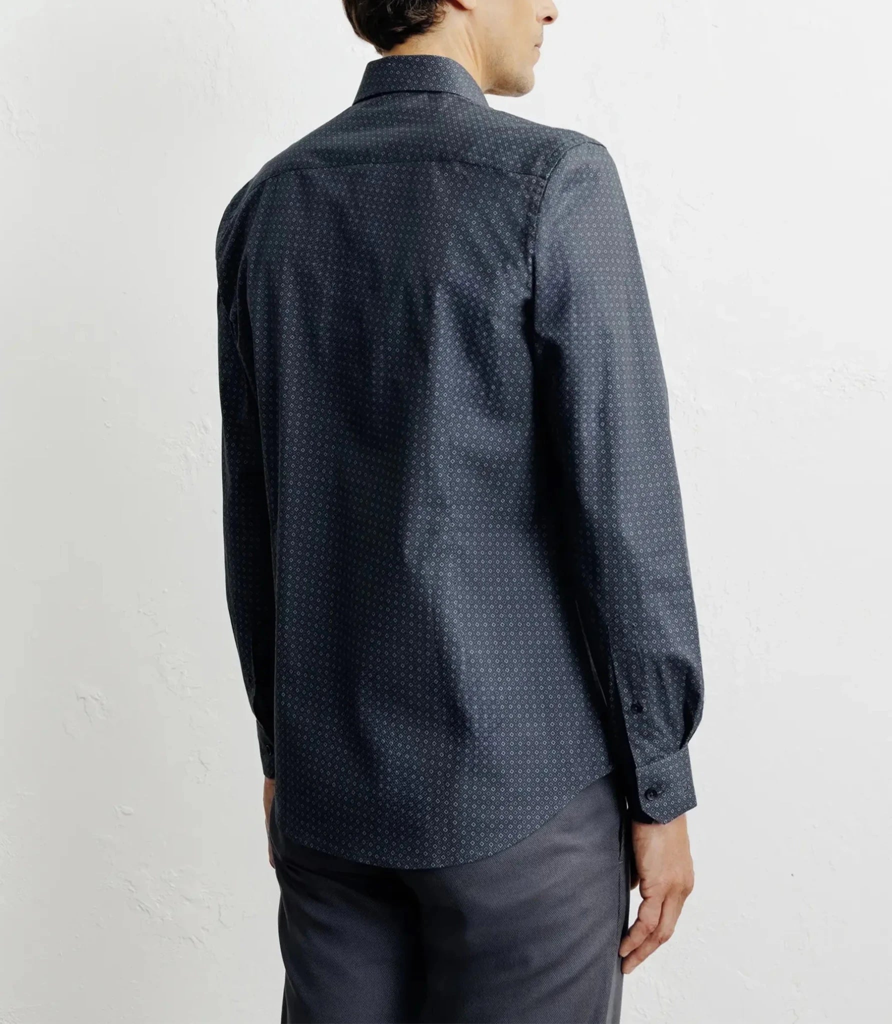 Chemise ville imprimée noire - IZAC