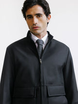 Blouson col montant noir
