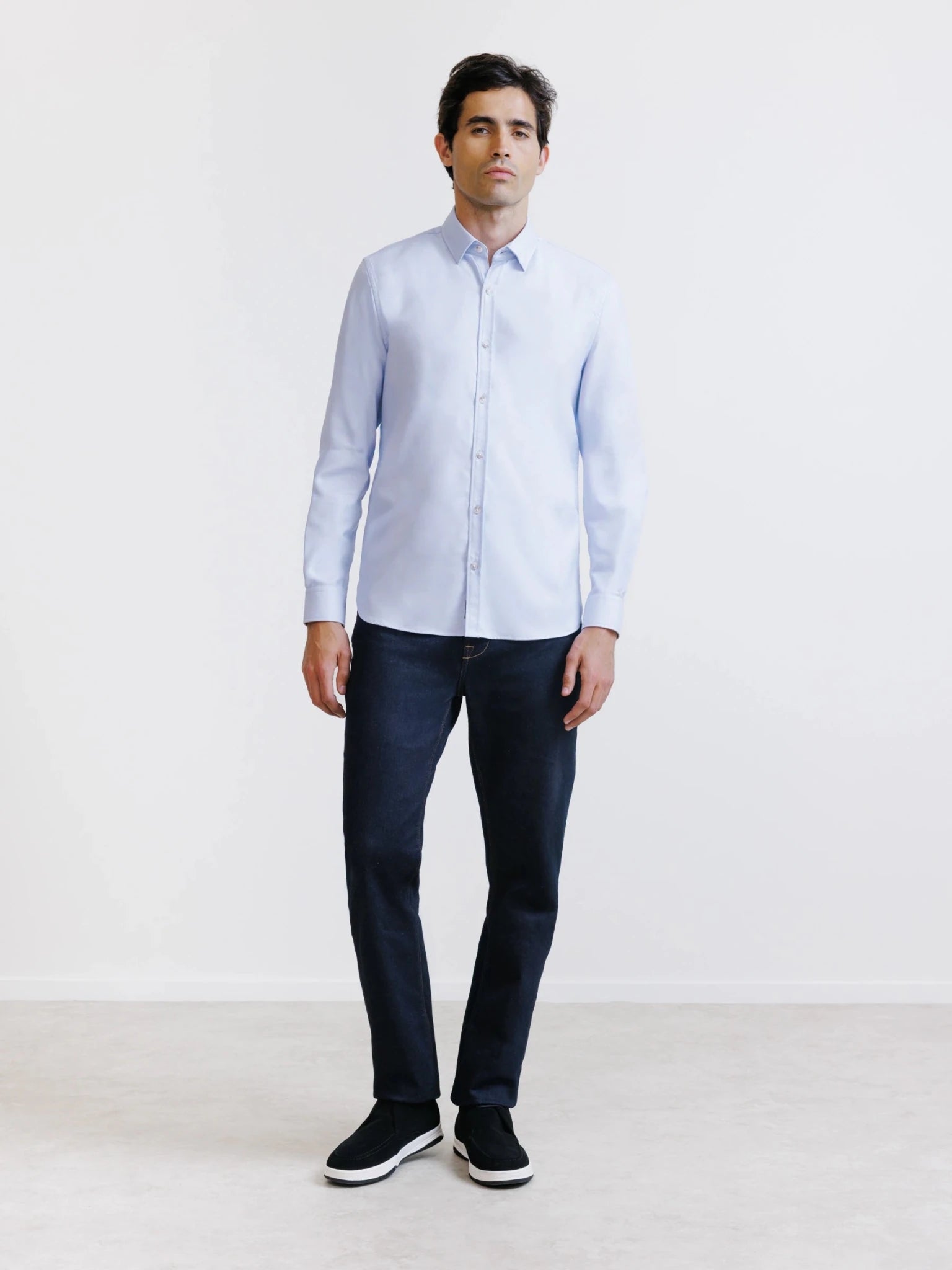 Chemise avec coudières ciel - IZAC