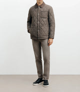 Blouson col chemise taupe - IZAC