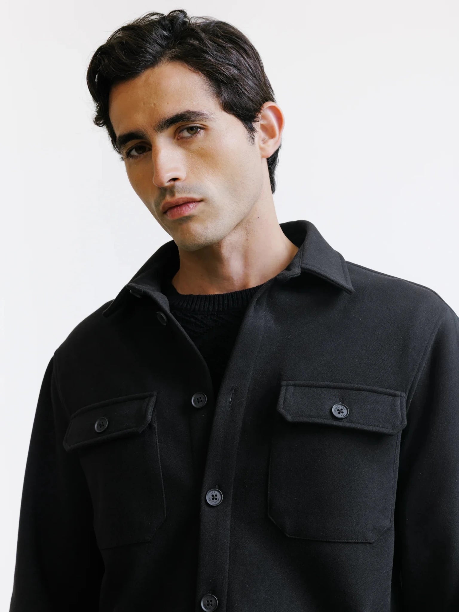 Surchemise casual noire - IZAC