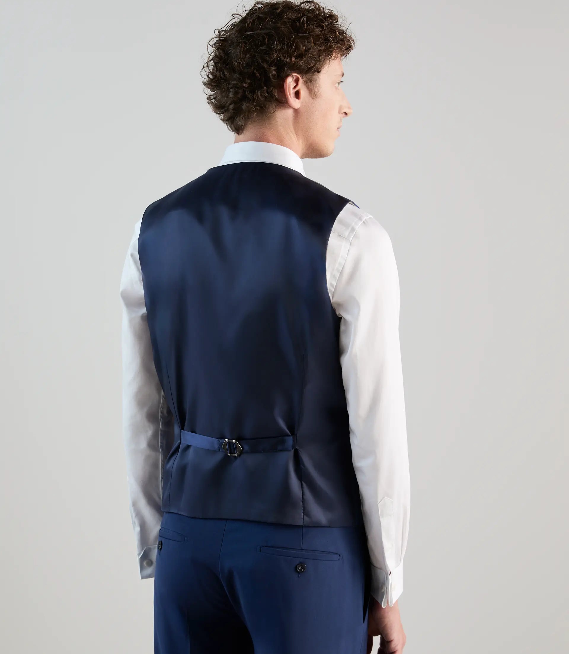 Gilet ville en laine majoritaire bleu - IZAC