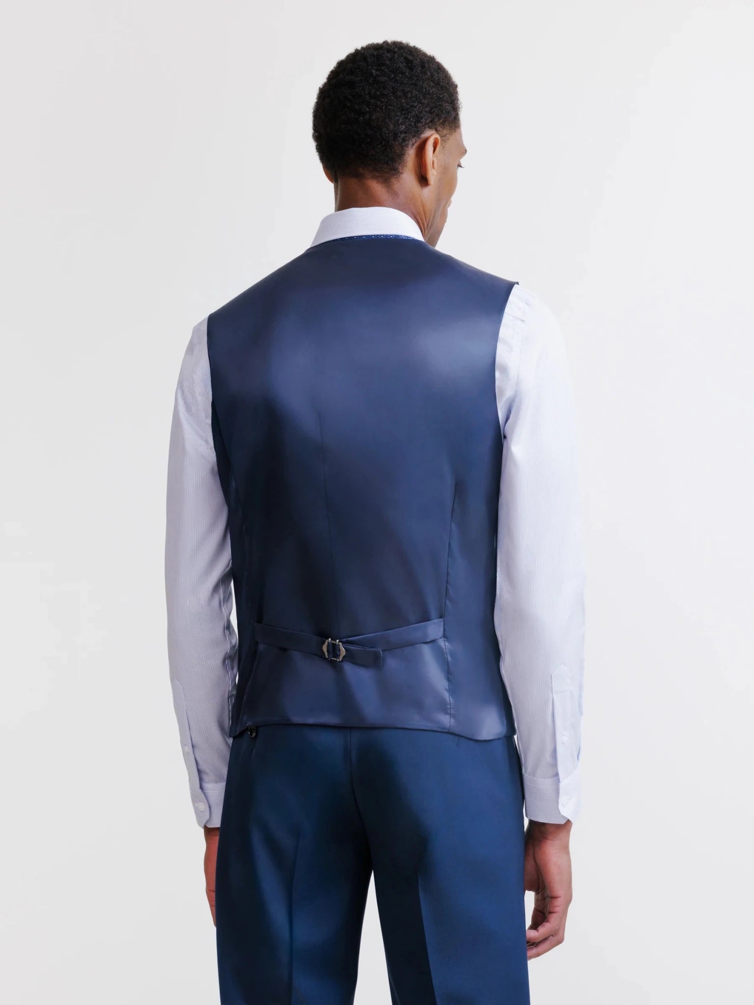 Gilet ville avec laine majoritaire bleu - IZAC