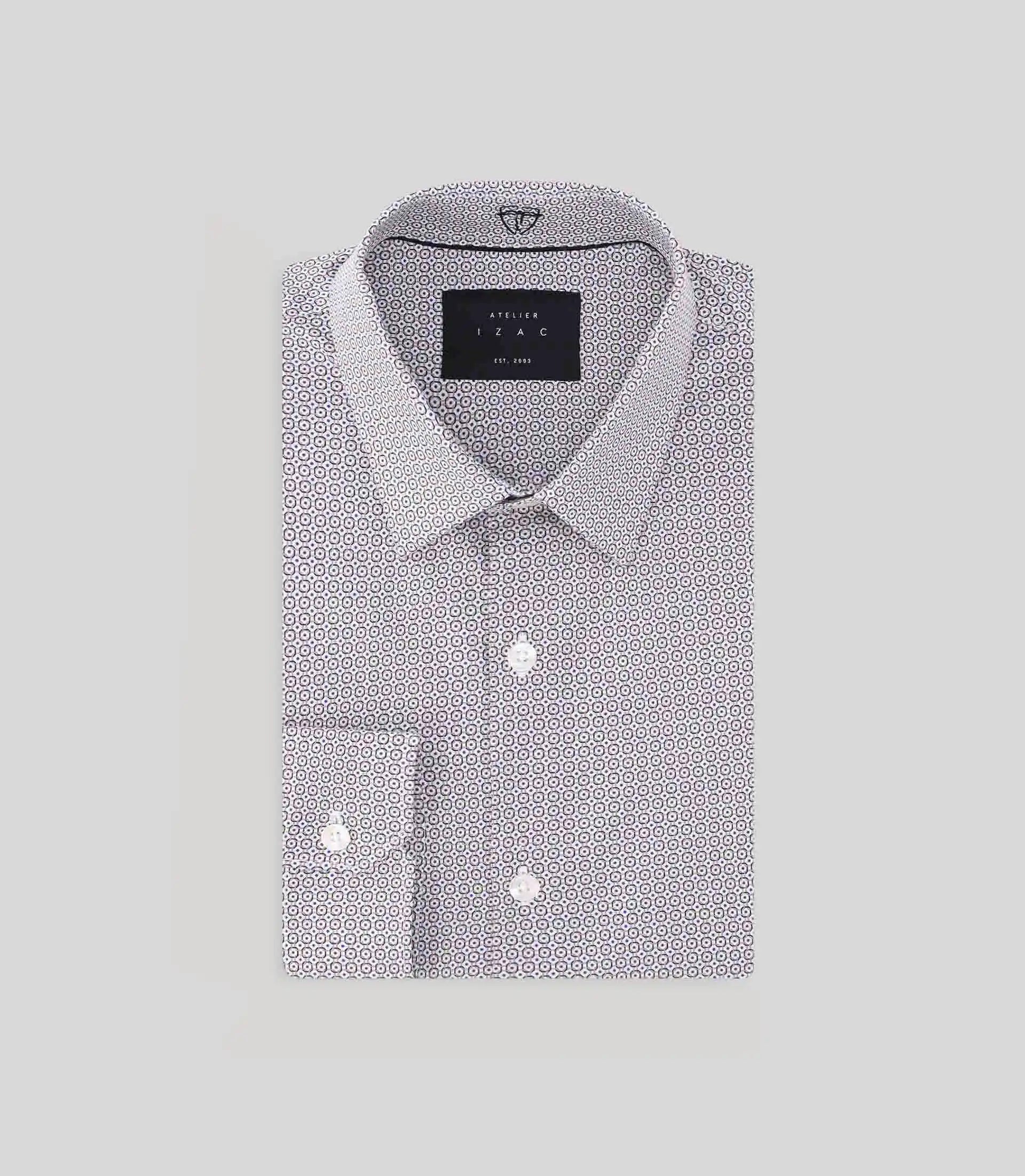 Chemise fantaisie blanche - IZAC