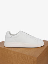 White leather sneakers