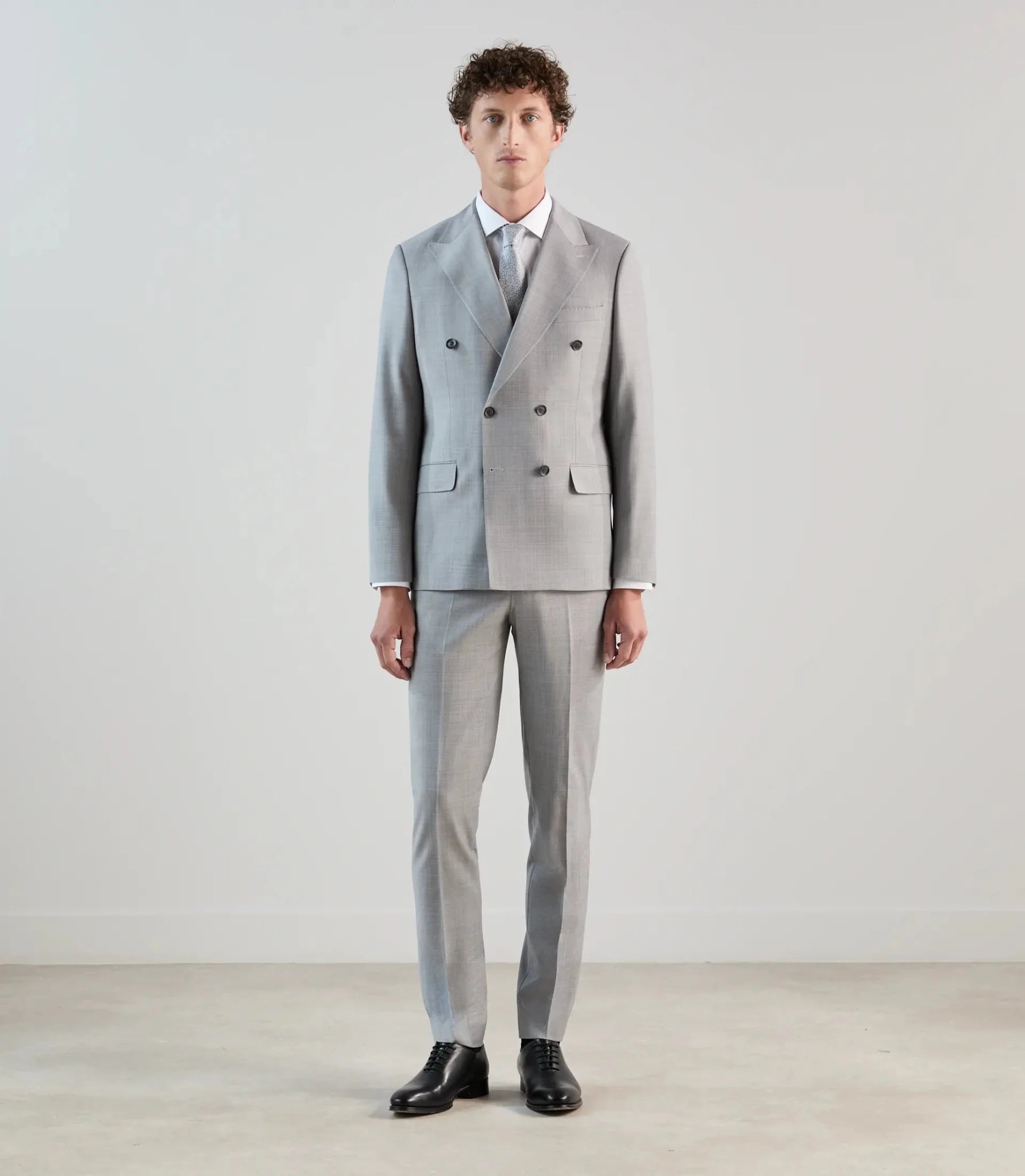 Costume croisé gris - IZAC