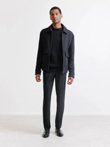 Blouson col chemise noir - IZAC