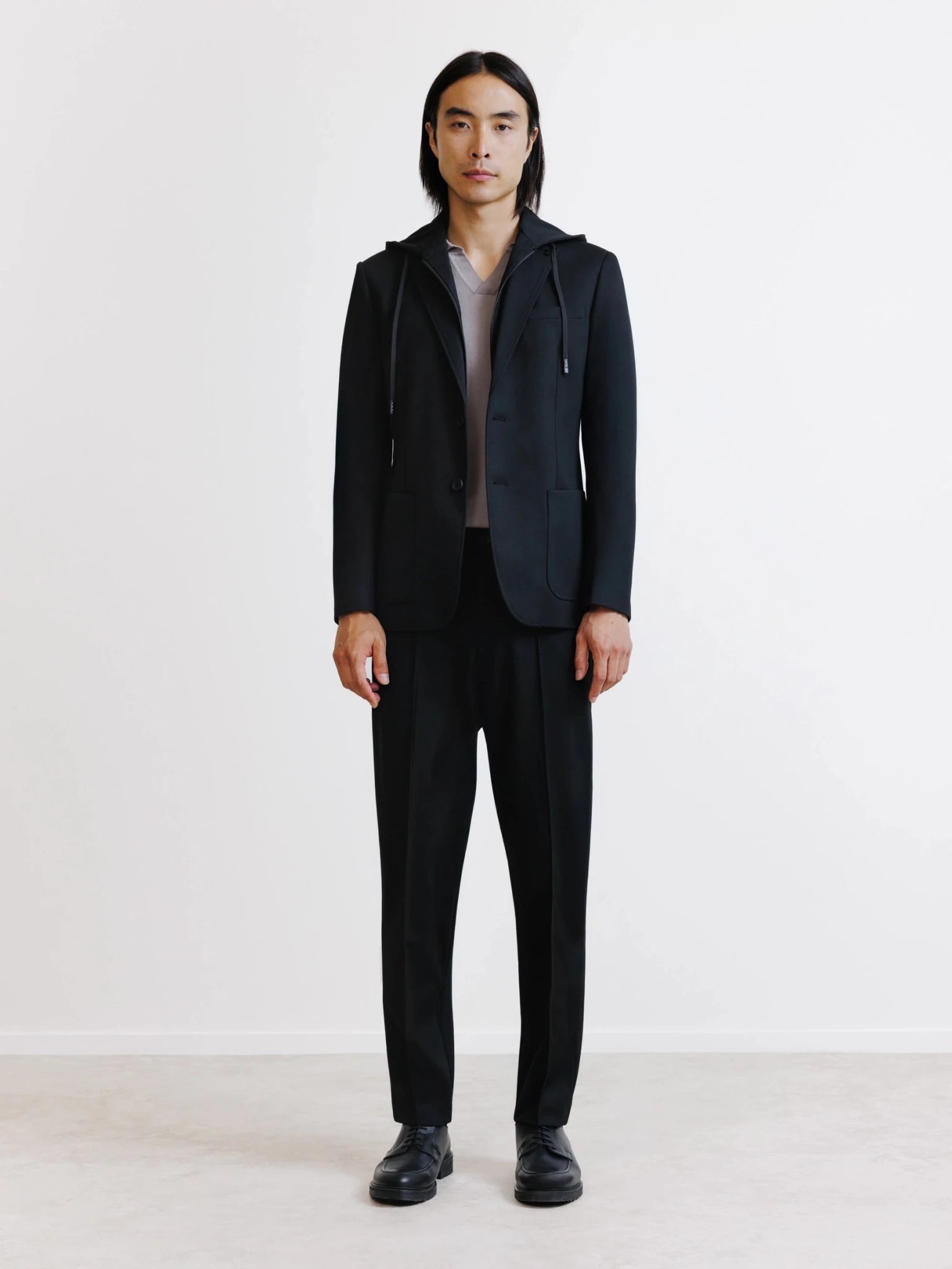 Veste en maille avec parementure noire - IZAC