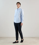 Chemise casual avec col boutonné ciel - IZAC