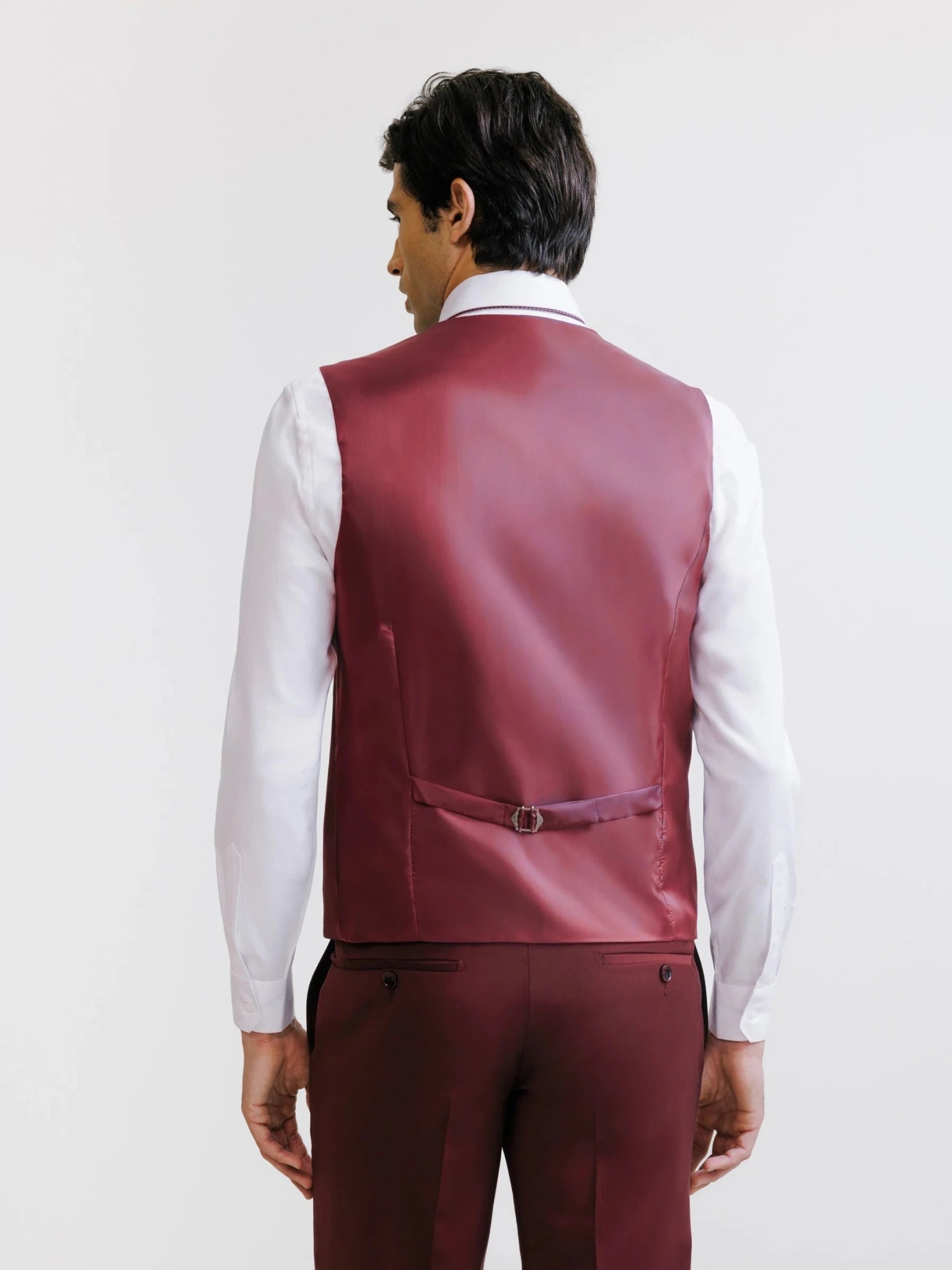 Gilet ville avec laine majoritaire prune - IZAC