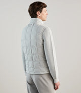 Doudoune sans manches gris perle - IZAC