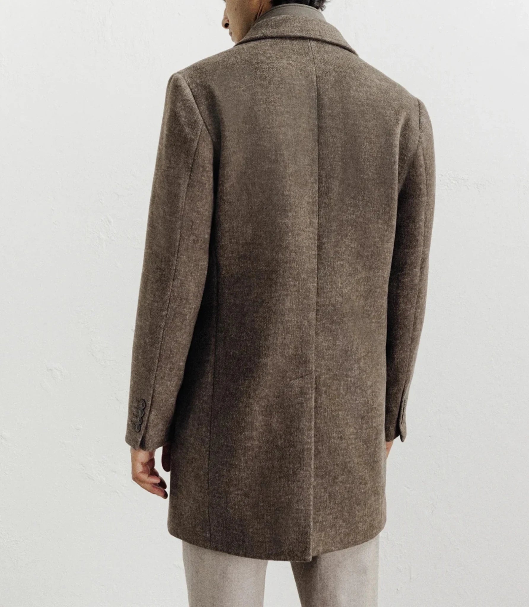 Manteau ville à parmenture amovible châtaigne - IZAC