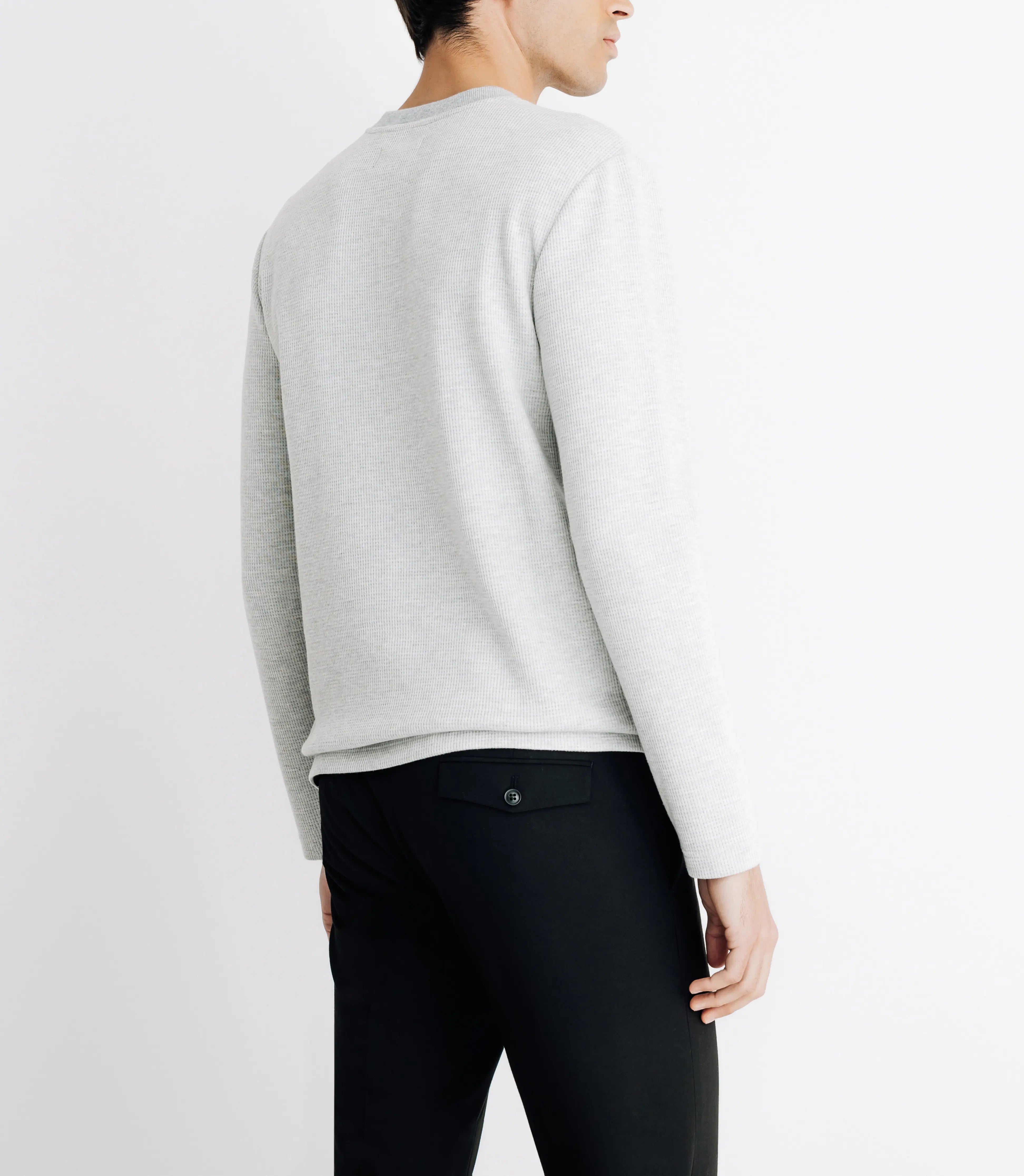 T-shirt avec boutons gris - IZAC