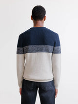 Navy crew neck sweater