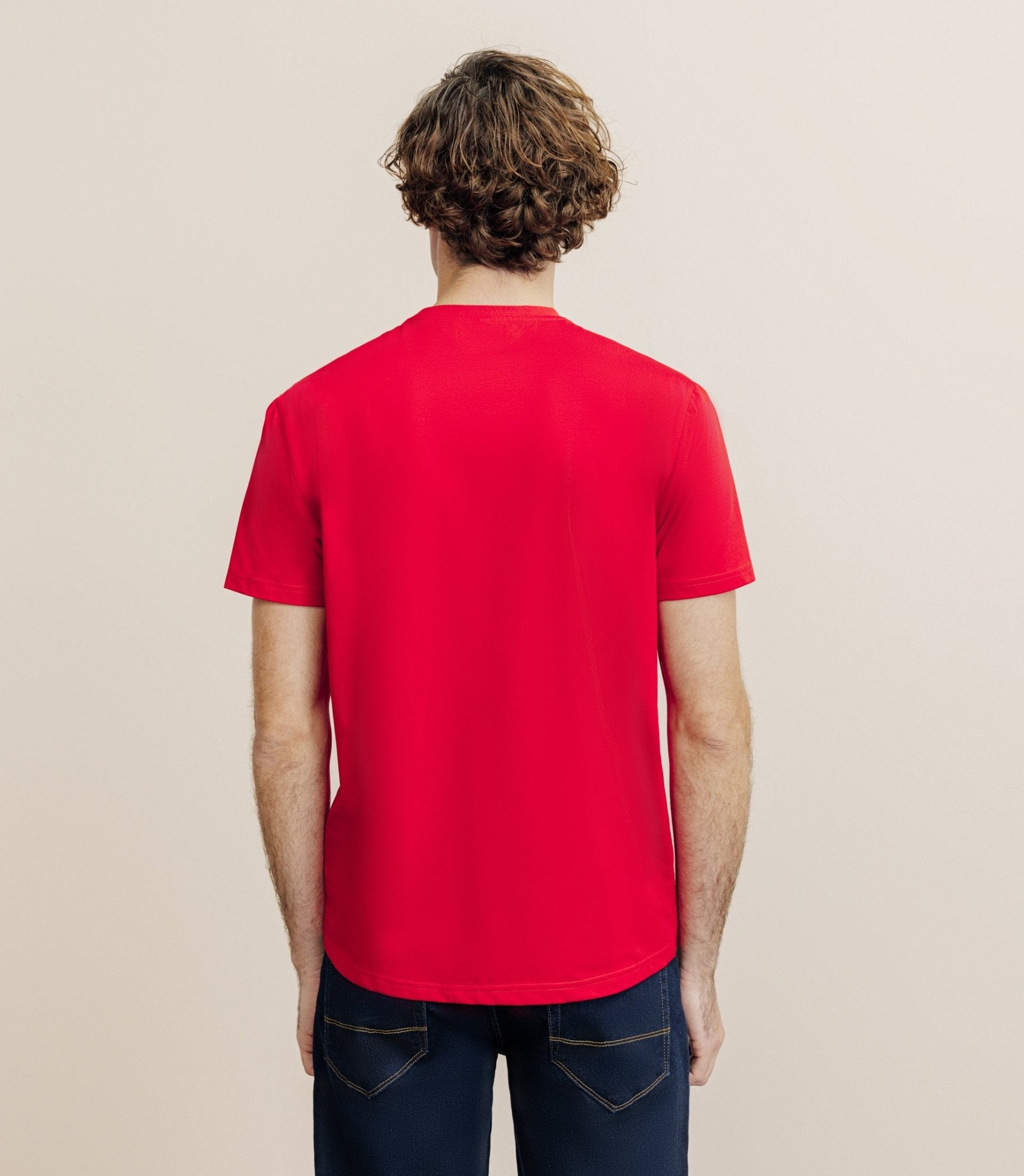 T-shirt à poche rouge - IZAC