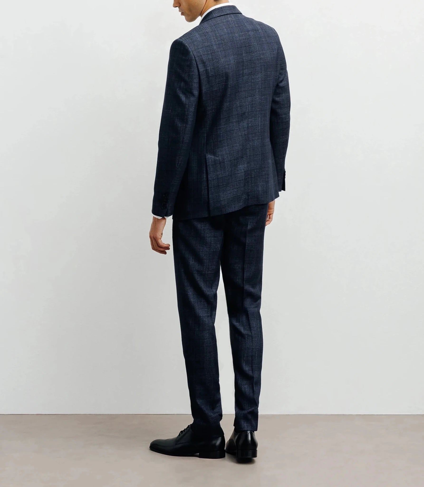 Veste ville Prince de Galles bleu denim - IZAC