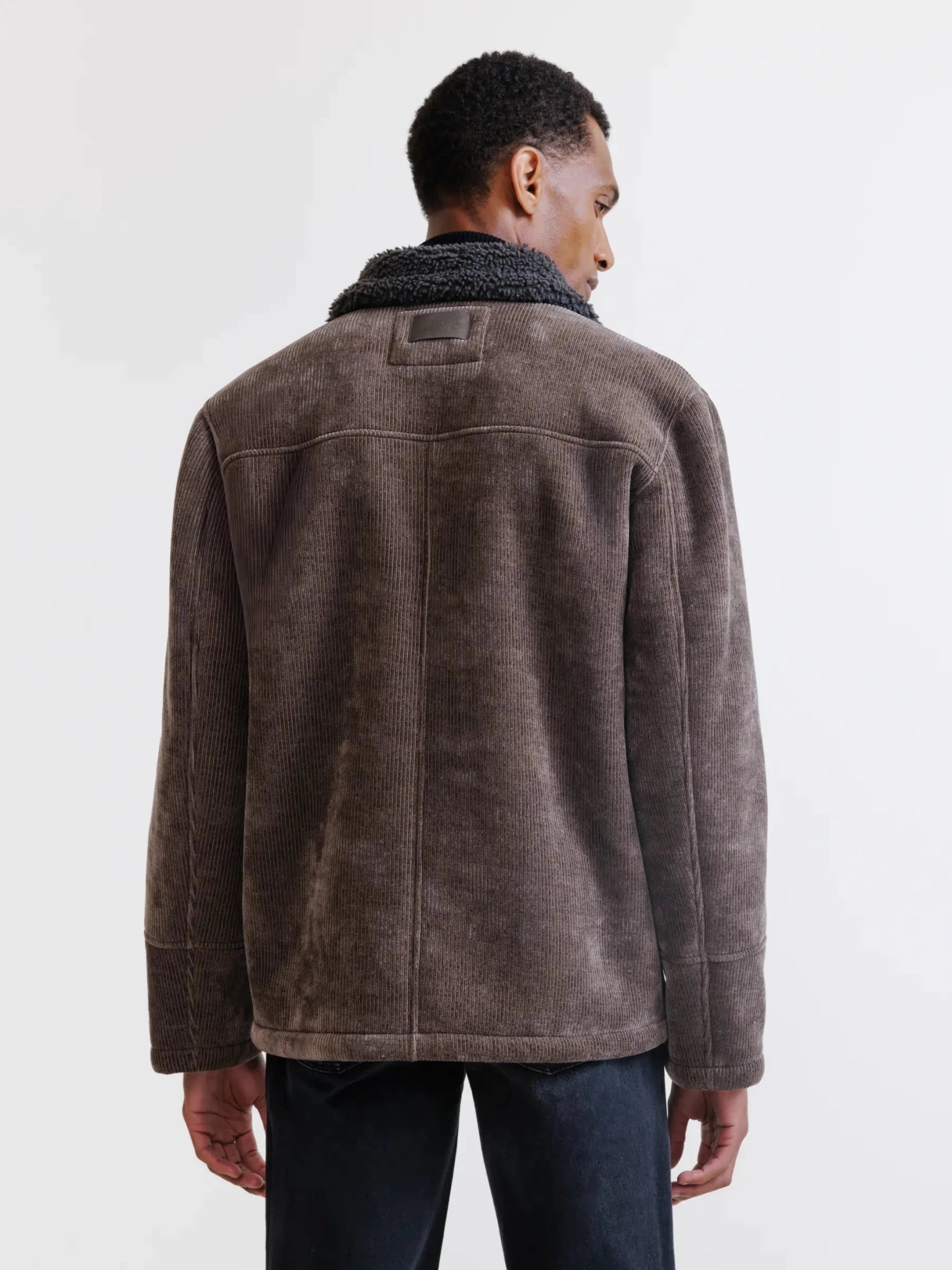 Blouson col chemise marron - IZAC