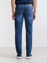 Jean 5 poches droit bleu - IZAC